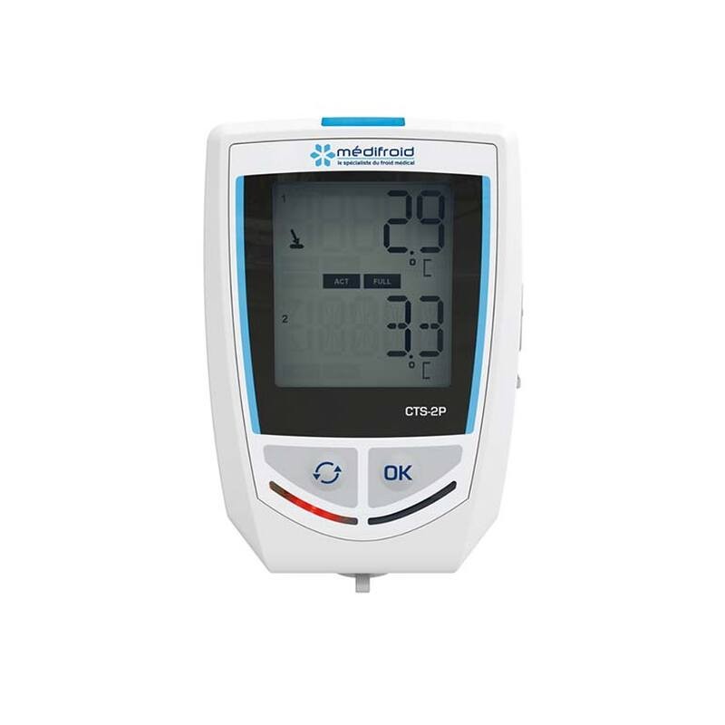 CTS2P Temperature Recorder - 2 probes, high precision - Médifroid